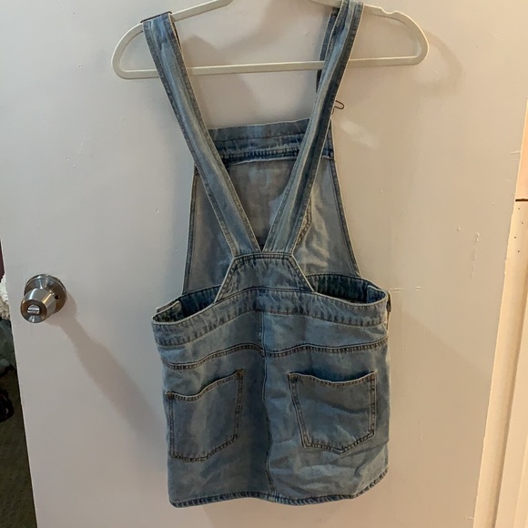 Denim Overall Dress - Picture 2 of 3